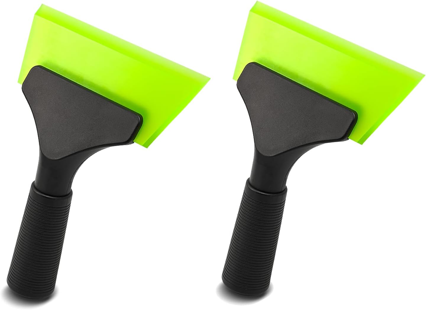 FOSHIO Small Squeegee with 5 Inch Dark Blue Rubber Blade Mini Wiper Window Tinting Tools for Mirror Glass Window Cleaner with Non-Slip Handle, 2 Pack