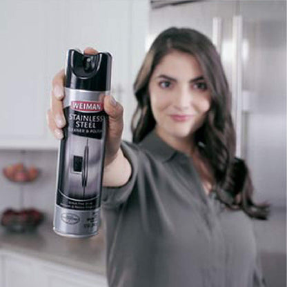 Weiman Stainless Steel Cleaner & Polish Aerosol, 17 fl oz