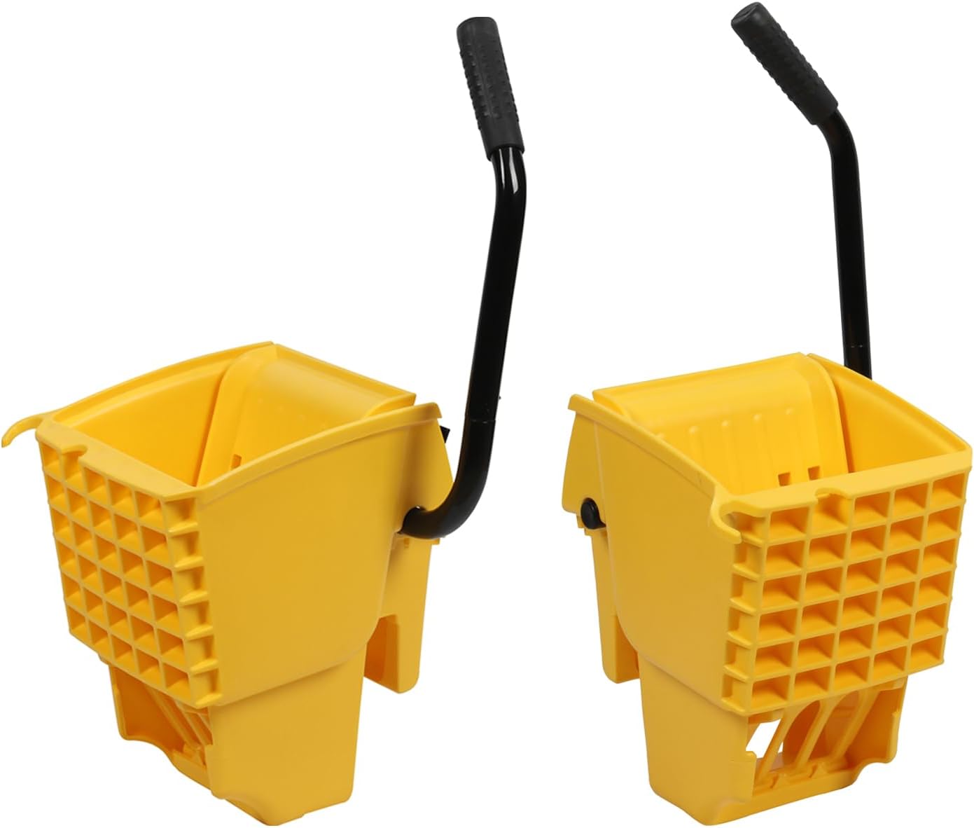 PLASTIC PRINCE Mop Wringer Only Side Press Wringer Replacement for Commercial Mop Bucket on Wheels - 26-Quart or 35 Quart, Yellow
