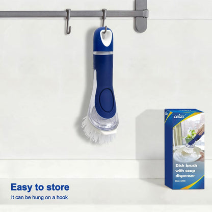 CELOX Dish Brush with Soap Dispenser, Dish Washing Wand for Kitchen