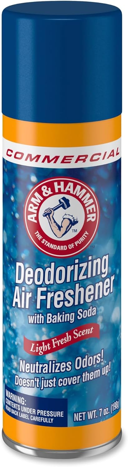 Arm & Hammer 3320094170 Baking Soda Air Freshener, Aerosol, Light Fresh Scent, 7oz (3)