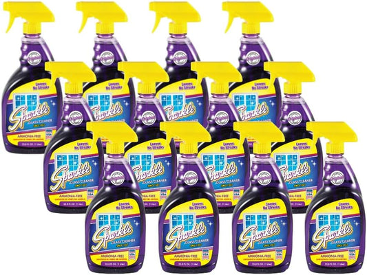 Sparkle Glass Cleaner, Ammonia-free, 33.8 oz. (Pack of 1)