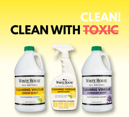 White House All Natural Lemon Cleaning Vinegar Multipurpose Spray, 32 oz (Pack of 1)