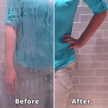 Rejuvenate Scrub Free Soap Scum Remover Cleaning Formula & Scrub Free Soap Scum Remover Shower Glass Door Cleaner Works on Ceramic Tile, Chrome, Plastic and More (2 Bottles x 24oz)