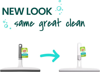 Scotch-Brite Dual Blade Squeegee, Safe on Mirrors, Glass Shower Doors, Windows and More, 4 Count