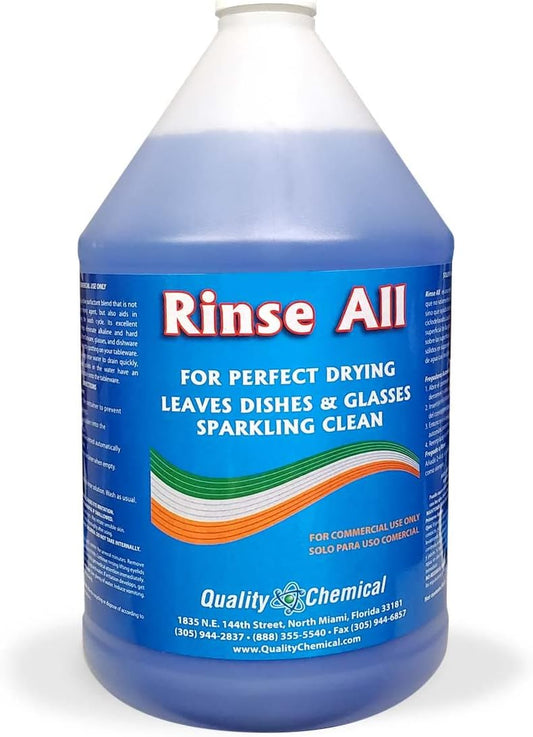 Rinse All / Commercial Industrial Grade Rinse Aid / 1 Gallon (128 oz.)