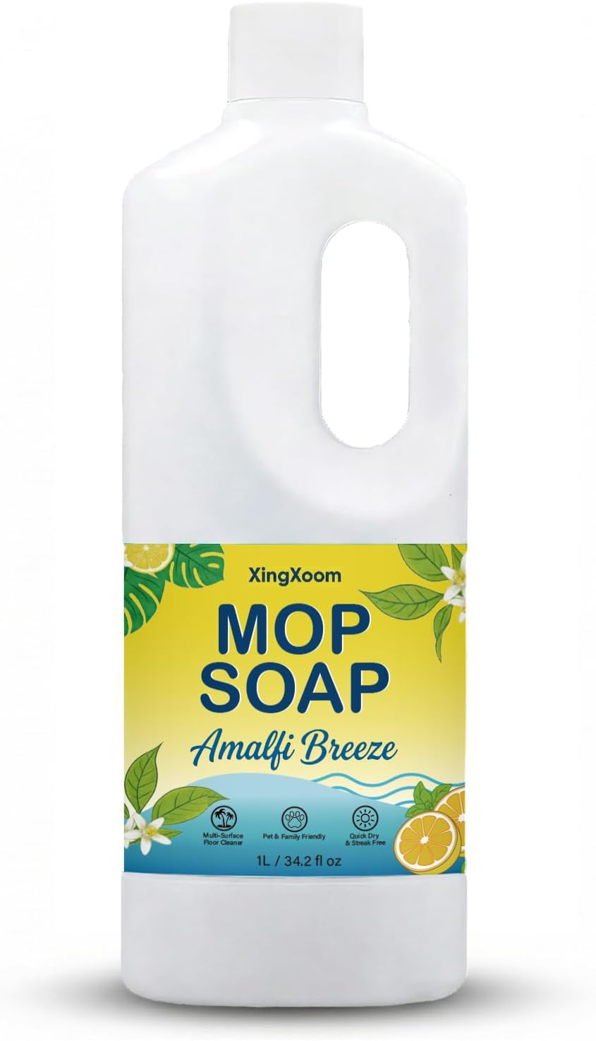 Scented Mop Soap - Premium Floor Cleaner Concentrate for Tile, Wood & Laminate, Streak-Free Low Foam Mopping Solution, Luxury Home Aromatherapy, 1L / 34.2 fl oz (Twilight Mist)