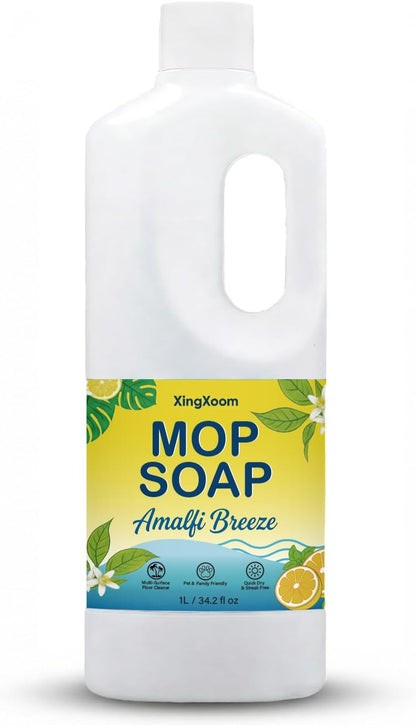 Scented Mop Soap - Premium Floor Cleaner Concentrate for Tile, Wood & Laminate, Streak-Free Low Foam Mopping Solution, Luxury Home Aromatherapy, 1L / 34.2 fl oz (Twilight Mist)