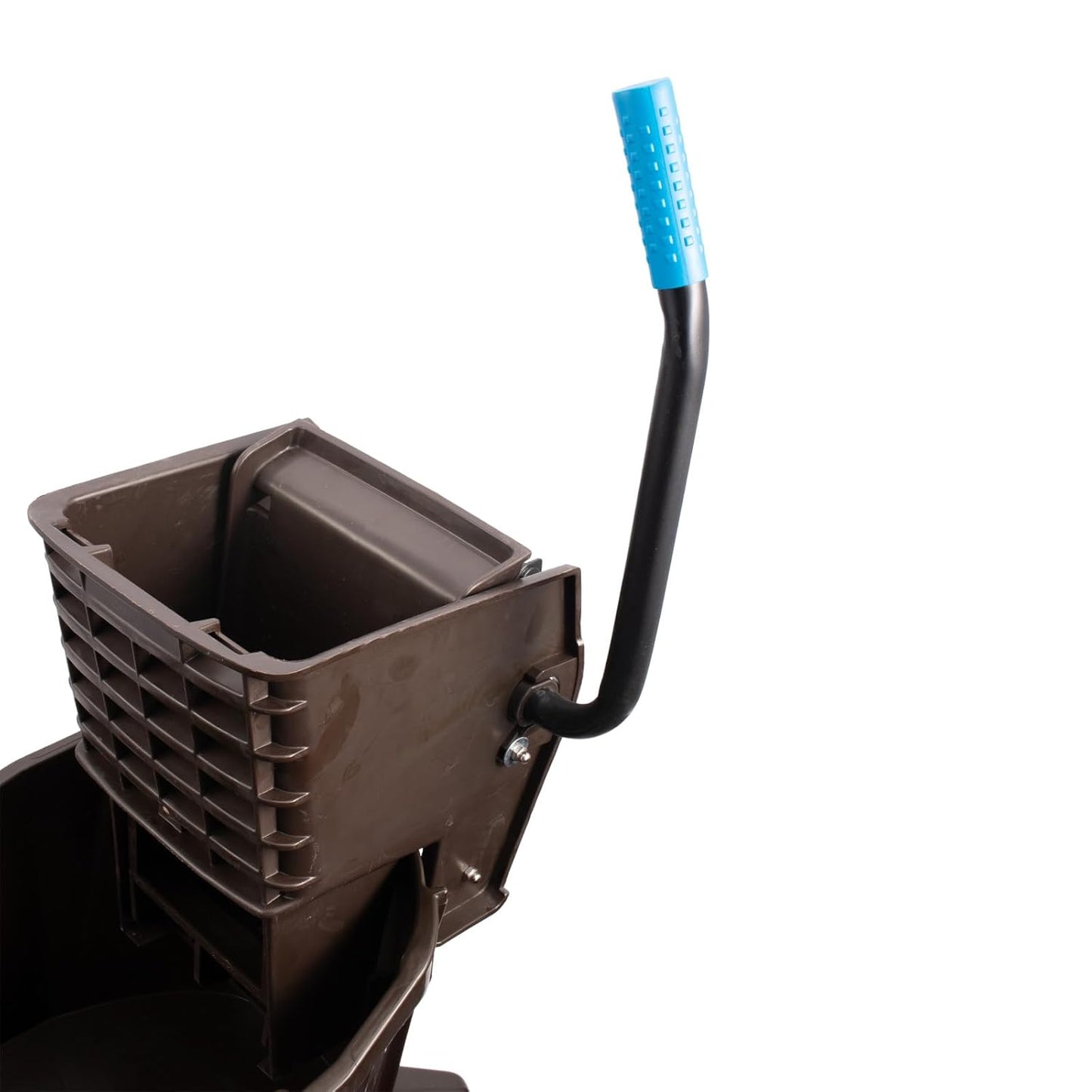 SPARTA Commercial Mop Bucket with Side Press Wringer, Floor Cleaning Essentials for Commercial and Home Use 26 Quart Capacity, 1 Count, Red