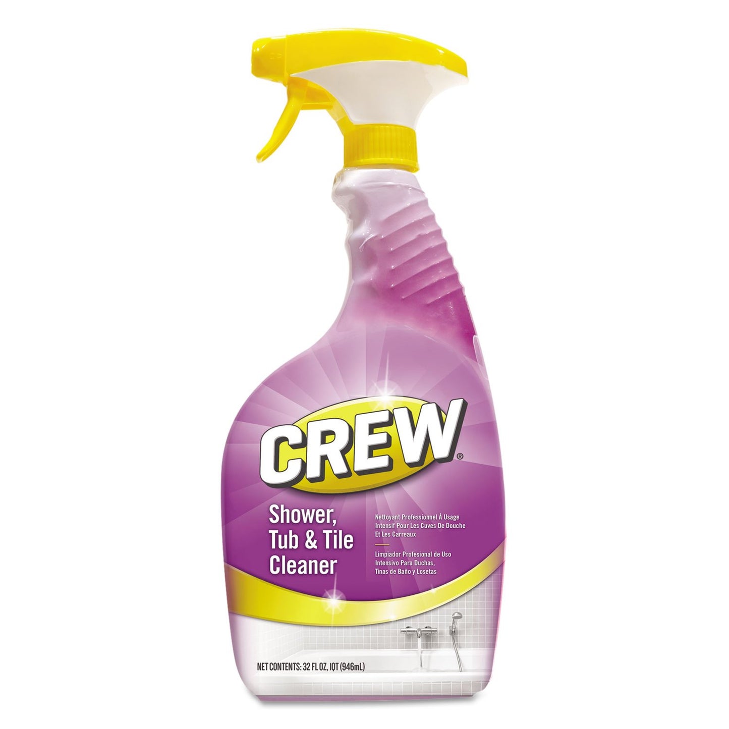 CREW Diversey CBD540281EA Shower, Tub & Tile Cleaner, Liquid, 32 oz