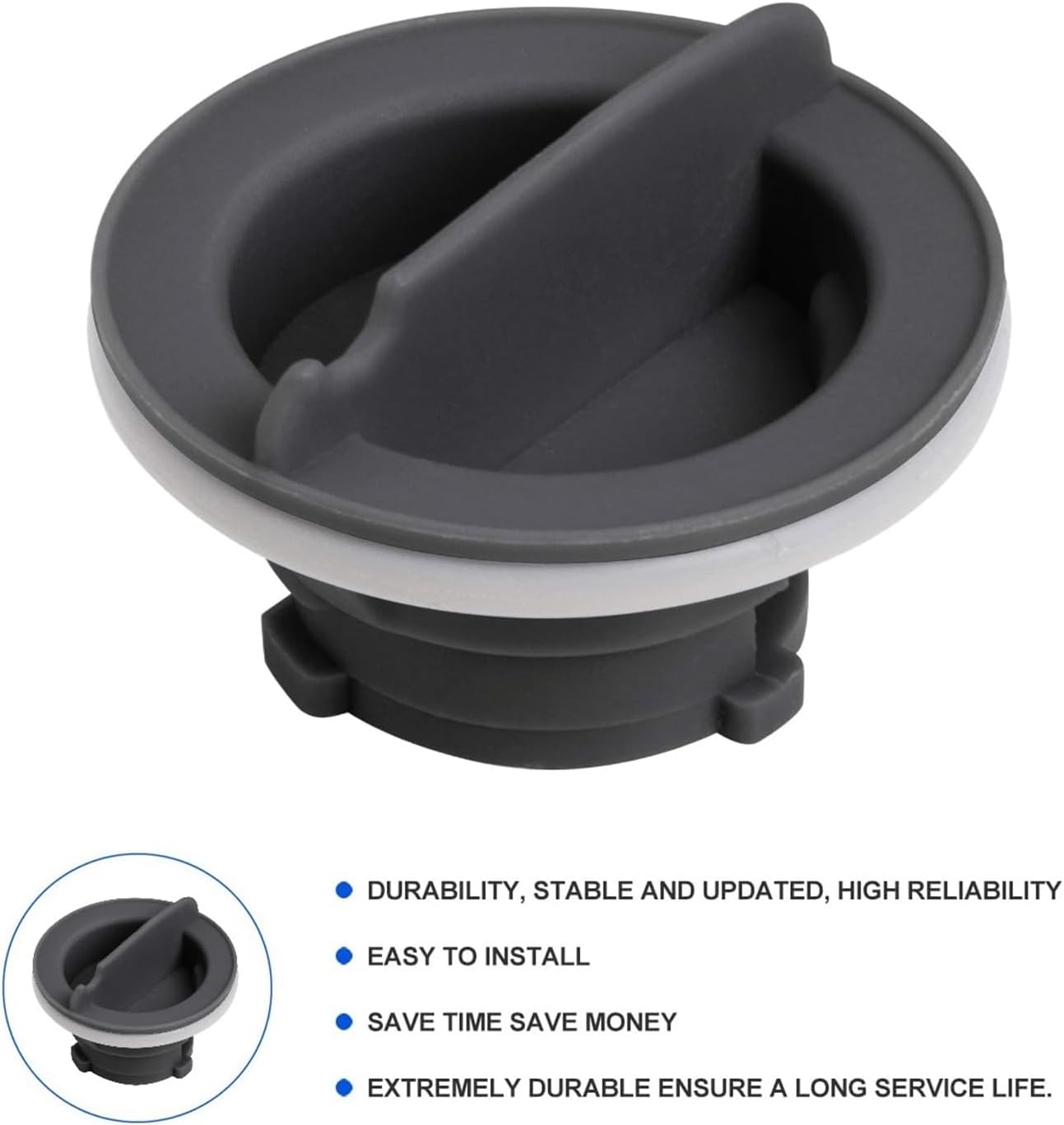 Dishwasher Rinse Aid Cap Replacement 8564929 for Whirlpool Kenmore KitchenAid Jenn-Air Dishwashers Replaces PS982160 AP3866312