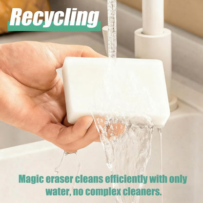 50 Pcs Melamine Sponges Cleaning, Magic Sponge Eraser - Multifunctional Efficient Decontamination, Sponge Suitable for Kitchen, Shoe, Floor