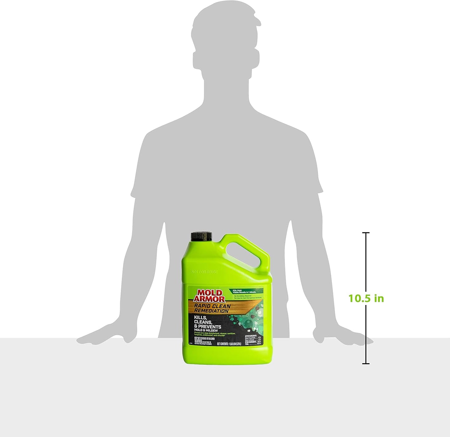 Mold Armor Rapid Clean Remediation, 1 Gallon; Kills, Cleans & Prevents Mold & Mildew