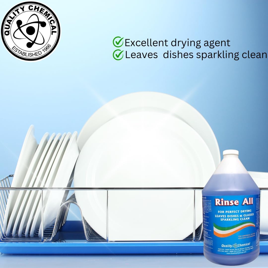 Rinse All / Commercial Industrial Grade Rinse Aid / 1 Gallon (128 oz.)