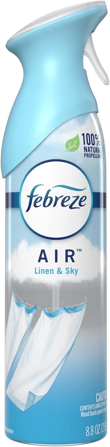 Febreze Air Mist Air Freshener Spray, Odor-Fighting Room Spray, Air Fresheners for Home and Bathroom and Kitchen, Aerosol Can, Mountain Scent, Purple, 8.8oz (Pack of 3)