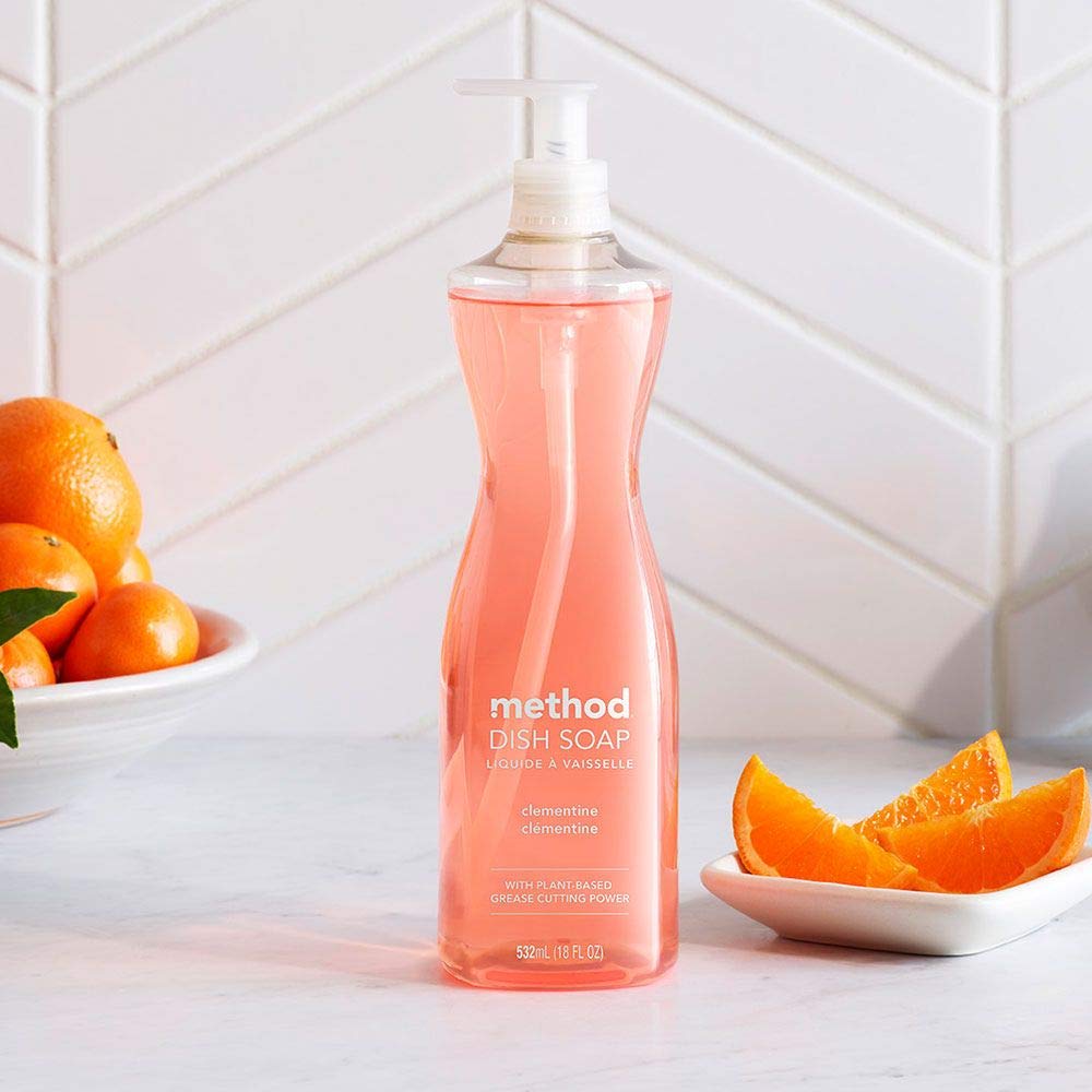 Method Dish Soap Pump Refill, Clementine, 36 Ounce