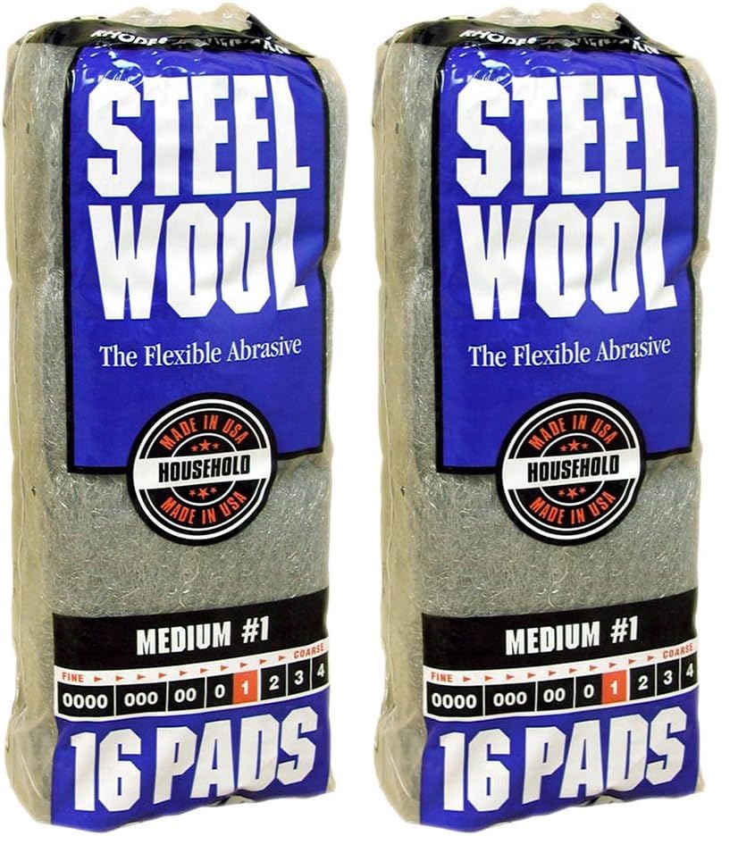 Homax - 33873210009 Steel Wool, Extra Fine Grade #000, 12 Pads