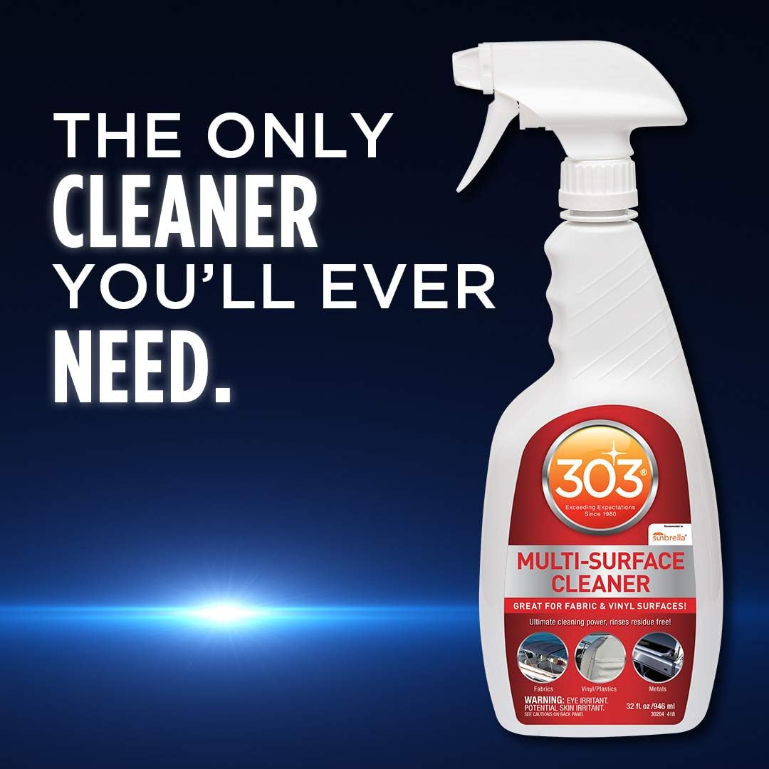 303 Multi-Surface Cleaner - Safely Cleans All Water Safe Surfaces - Ultimate Cleaning Power - Rinses Residue Free - Recommended By Sunbrella, 16 fl. oz. (30445CSR) Packaging May Vary