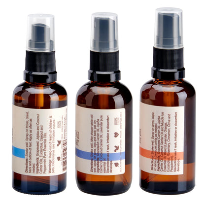 Fabulous Frannie Bug Away Healthy Massage Spritz Made with Carrier Oils and Citronella, Lavender, Eucalyptus and Lemongrass Essential Oils 2oz