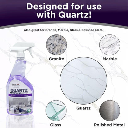 Stone Pro Nanoguard Quartz Protection Kit - Cleaner and Sealer