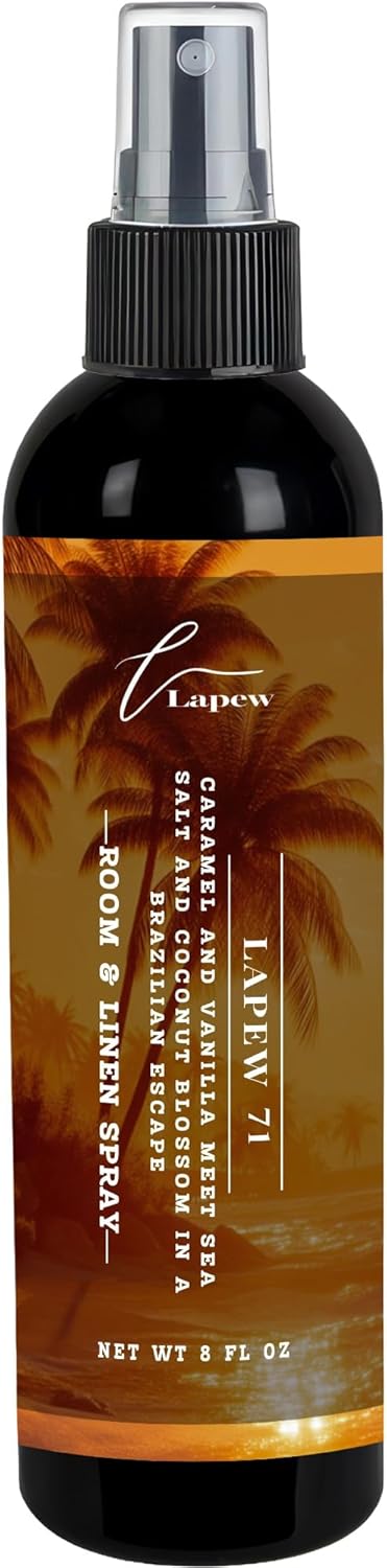 Lapew Room & Linen Spray | Fragrance Mist for Home, Car & Office | Fabric & Air Freshener | Neutralizing Mist | Made in USA | Cozy Cinnamon & Apple - Colors A