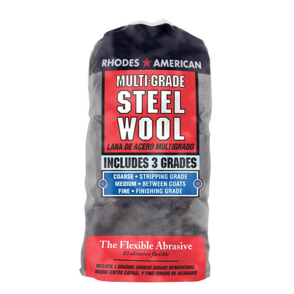 Homax - 33873210009 Steel Wool, Extra Fine Grade #000, 12 Pads