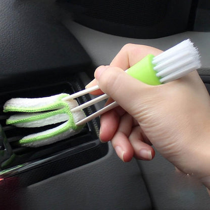 AMAKO Car Vent Cleaner Mini Duster: Car Air Vent Cleaner and Brush - Car AC Cleaner Cleaning Cloth Tool for Keyboard Window Leaves Blinds Shutter