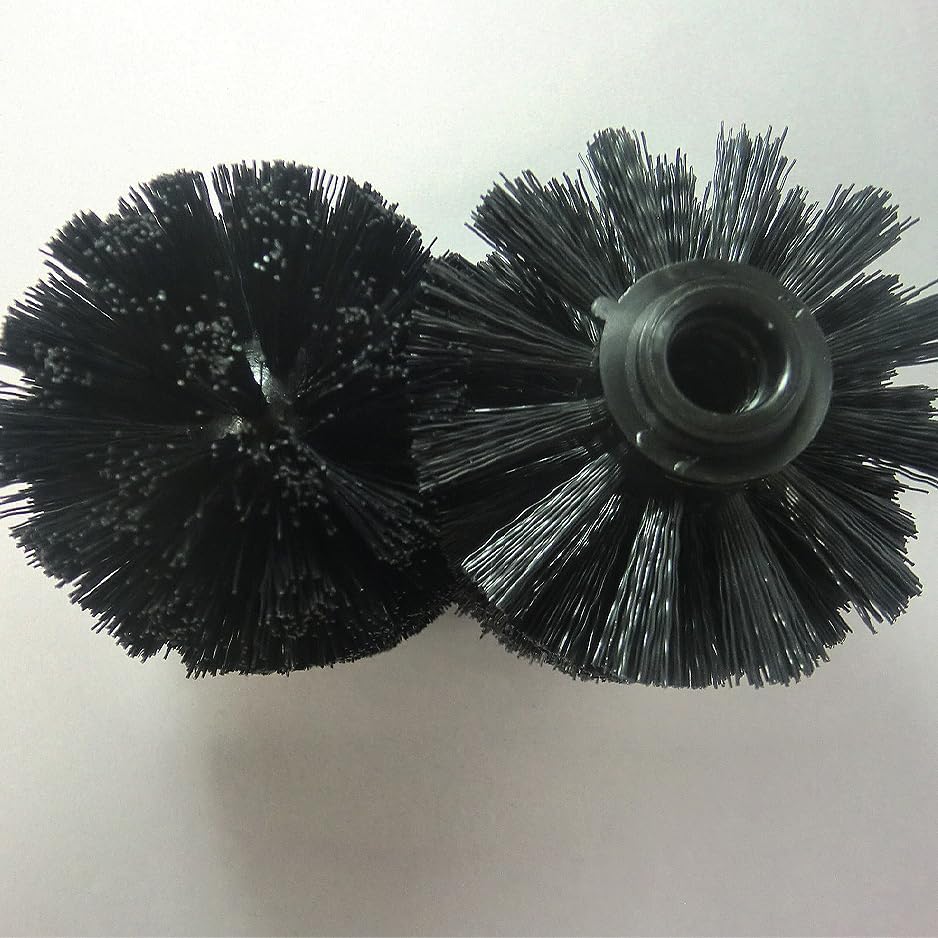 4PCS Toilet Brush Replacement Head Cleaning Tool,Toilet Bowl Brush Head Replacement with Sturdy Stiff Bristles for Bathroom (Black)