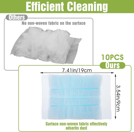 Hecila Duster Refill One-Sided Disposable Duster Refills for Cleaning Heavy Duty Dusters Refills Unscented Replacement Pads Multi Surface Dusters Kit for Cleaning Home Bedrooms Ceiling Fan