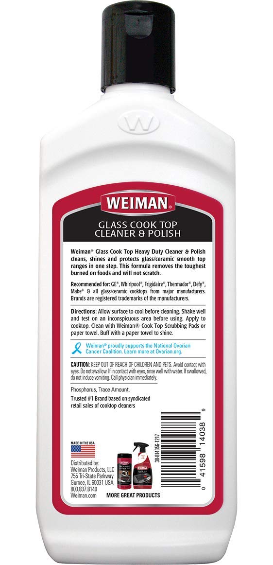 Weiman Glass Cook Top Cleaner 10 fl oz - 6 pack