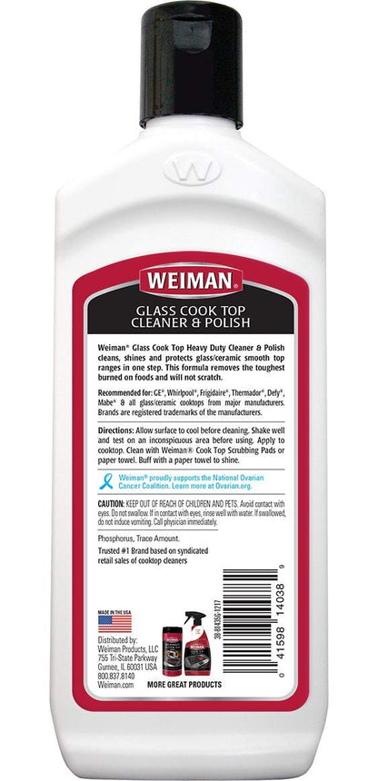 Weiman Glass Cook Top Cleaner 10 fl oz - 6 pack