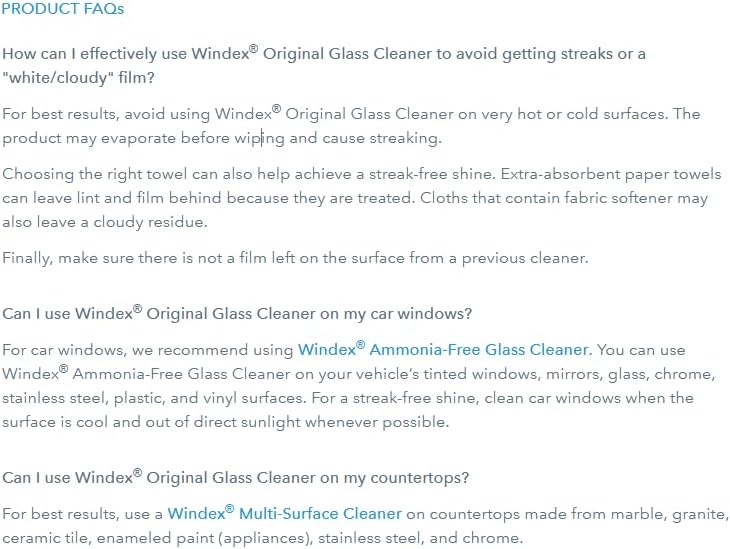 Windex Glass and Window Cleaner Spray Bottle, Bottle Made from 100% Recovered Coastal Plastic, Original Blue, 23 fl oz
