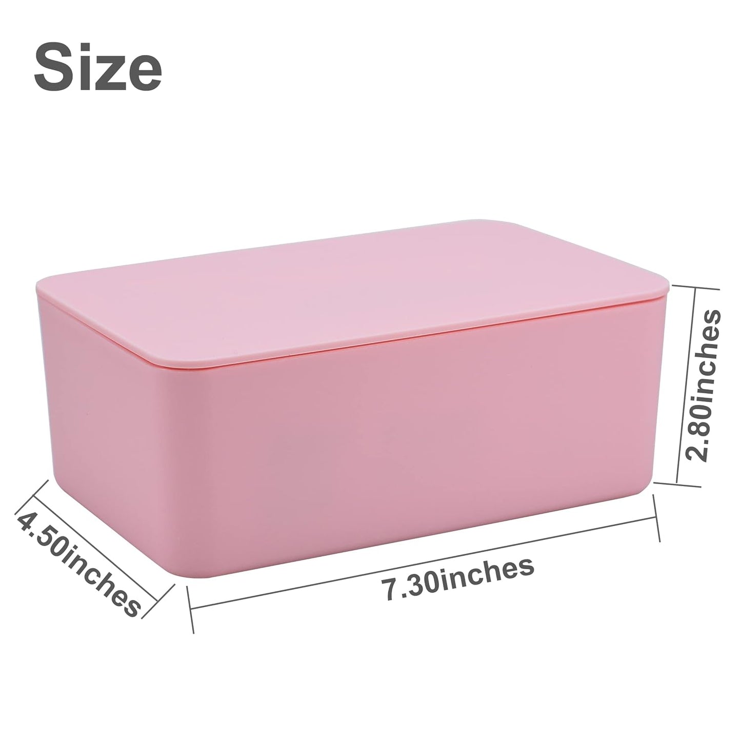 Diaper Wipes Dispenser, Baby Wipes Case, Baby Wipe Holder Keeps Diaper Wipes Fresh, Wipe Container with Non-Slip Feet (Black)