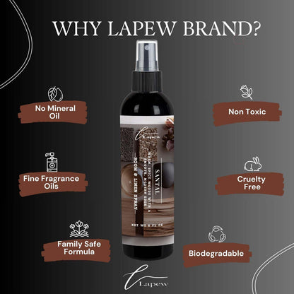 Lapew Room & Linen Spray | Fragrance Mist for Home, Car & Office | Fabric & Air Freshener | Neutralizing Mist | Made in USA | Cozy Cinnamon & Apple - Colors B