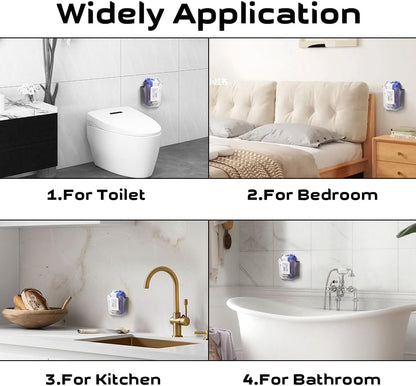Kitchen Wipes Storage Box, Abnaok 2PCS Wall-Mounted Tissue Box, Flushable Wipes Holder for Bathroom, Refillable Wipes Container Box, Non-Slip Toilet Wipes Container Keeps Wipes Fresh