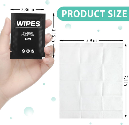 400 Pcs Butt Wet Wipes for Women Individually Wrapped Wipes for Women Man Travel Hand Face Body Cleaning Adults Bathroom Toilet Daily Use(White)