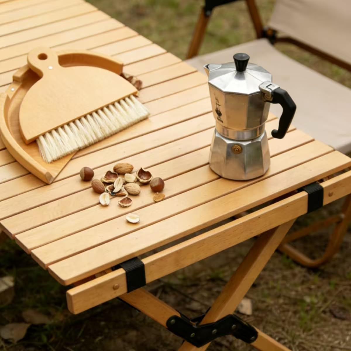 Dustpan and Brush Set Small Broom and Dustpan Set Dust Pan and Brush, Wooden Handheld for Tabletop Crumb Cleaning, Portable Mini