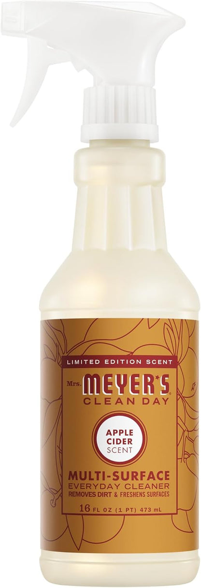 MRS. MEYER'S CLEAN DAY Multi-Surface Everyday Cleaner, Apple Cider Scent, 16 Fl Oz Bottle