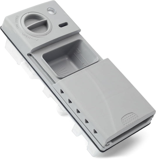 DD59-01002A Dishwasher Detergent Rinse Aid Dispenser Assembly with Cover Compatible with Samsung Parts Replace AP5917191 113136 4000942 PS9606363 PD00038960 EAP9606363