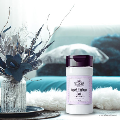 Ella & Iris Home Jamaican Hibiscus Carpet Freshener – Tropical Scent Natural Odor Eliminator & Deodorizer | Safe for Carpets, Rugs, Upholstery & Car Interiors | Made with Baking Soda