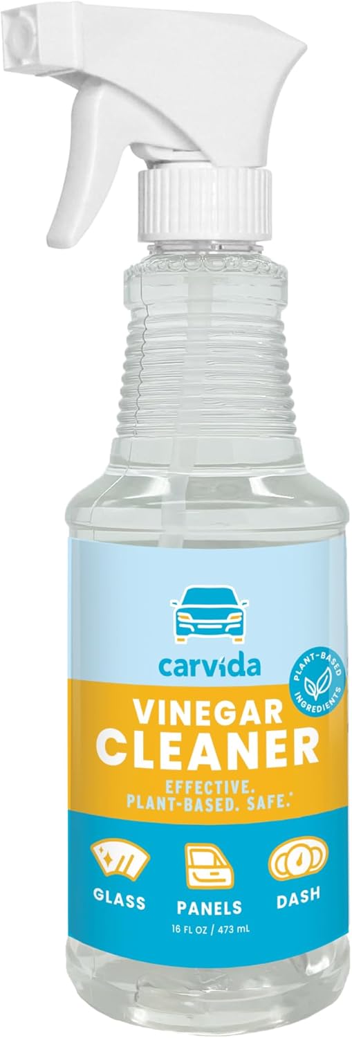Carvida Vinegar Cleaner, Plant-Based, Multi-purpose Automotive Cleaning Spray, Natural Mint Scent, 16oz