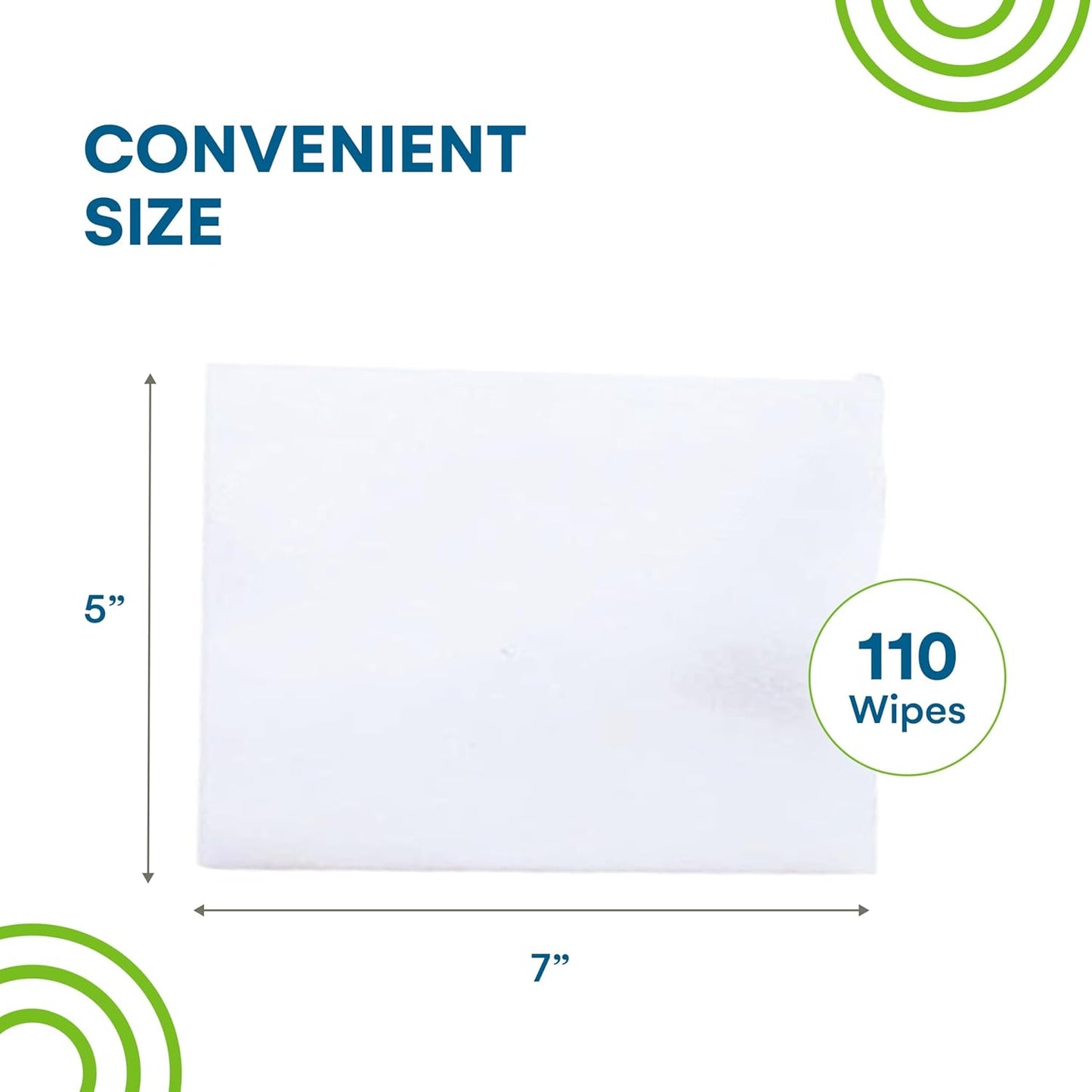 Care Touch Hand Sanitizer Wipes - 110 Hand Wipes Individually Wrapped - Travel Size - Sanitizing Wet Wipes for Home, Office & Outdoor Use