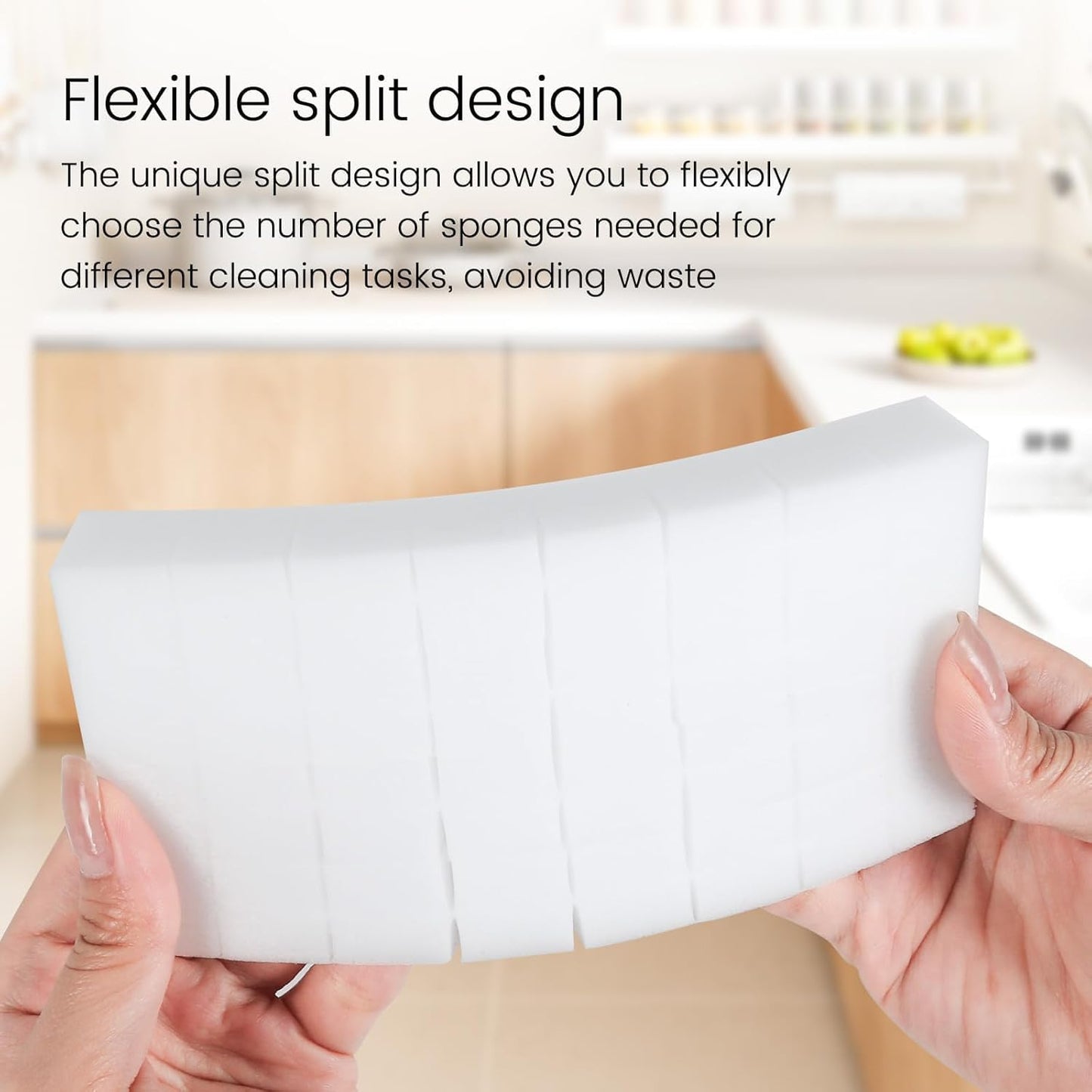 Trendbox 50 Pack Melamine Sponges Magic Cleaning Sponges in Bulk Melamine Foam for Dishes Eraser Sponges for Cleaning