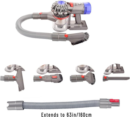 Scratch-free Dusting Brush & 63”Flexible Extension Hose Attachments for Dyson GEN5 V15 V12 V11 V10 V8 V7 Cordless Vacuum Cleaner, Ideal for Car Detailing, Keyboard/Blinds Cleaning,Delicate Surfaces