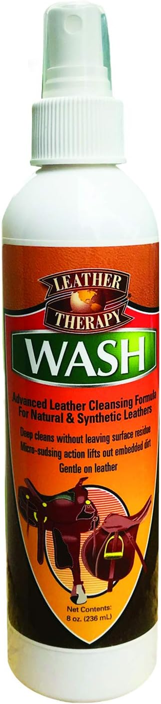 Leather Therapy Wash, Premium Cleaner & Moisturizer for Natural and Synthetic Leather, 16oz