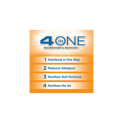 CloroxPro 4 in One Disinfecting Cleaner, Industrial Cleaning, 14 Ounce Spray Can, (12 Pack)
