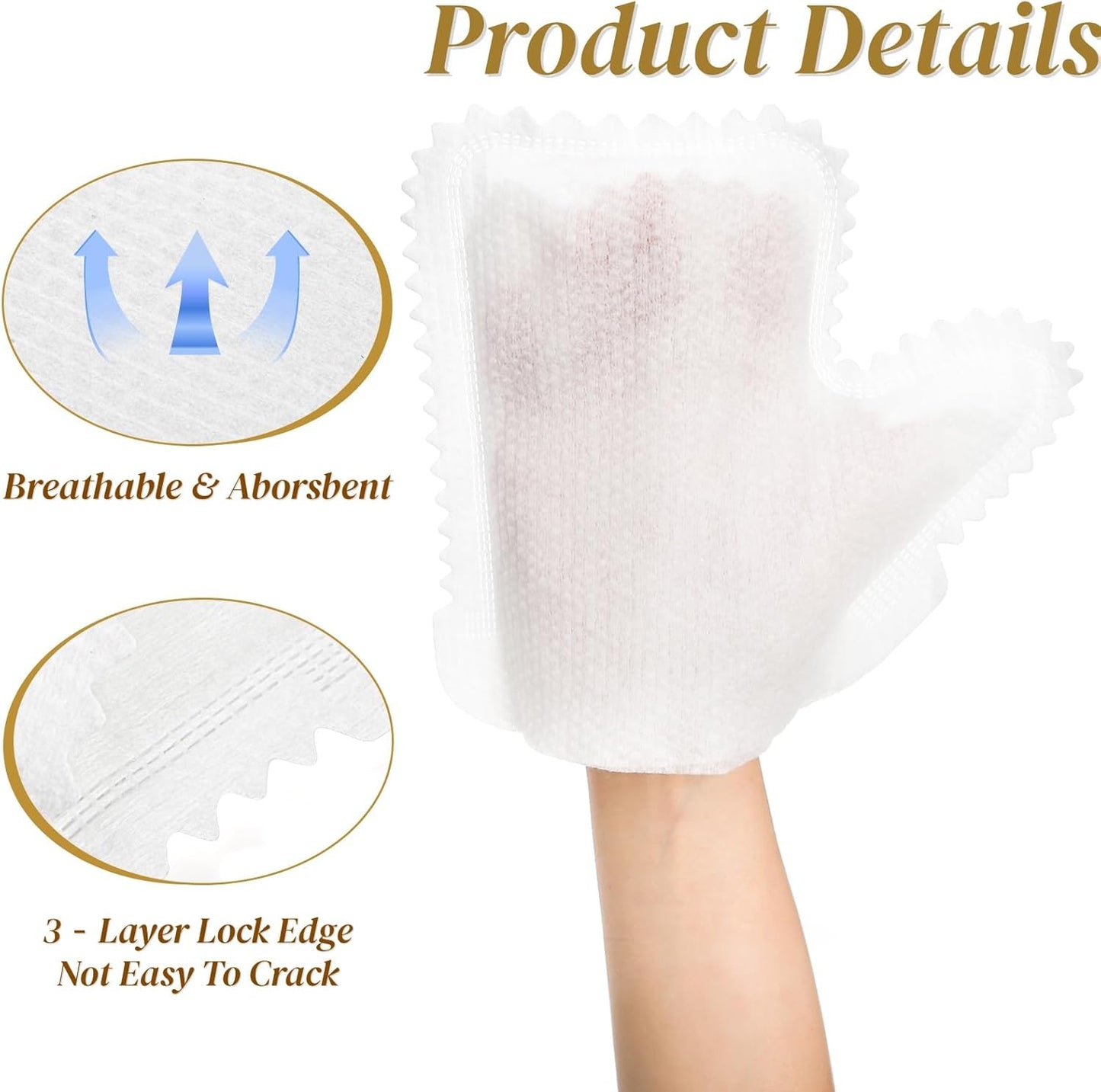 Noamus 100 Pcs White Microfiber Dusting Gloves, Disposable Artisan Dust Cloth Remove Mitt, Dual-Sided Dust Wipes Feather Dusters for Indoor Plants Furniture, House Cleaning Pet Hair, Electronic Device