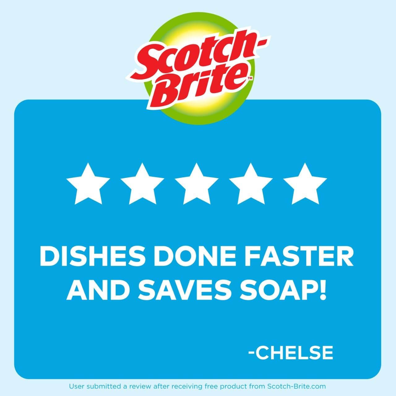 Scotch-Brite Odor Resist Soap Control Dishwand Brush, 1 Cleaning Dish Wand Brush, Precise Soap Control, Leak-Free Guarantee, Safe on Dishes, Nonstick Cookware, Tubs