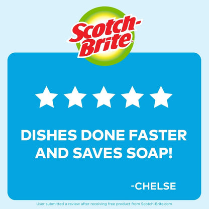 Scotch-Brite Odor Resist Soap Control Dishwand Brush, 1 Cleaning Dish Wand Brush, Precise Soap Control, Leak-Free Guarantee, Safe on Dishes, Nonstick Cookware, Tubs
