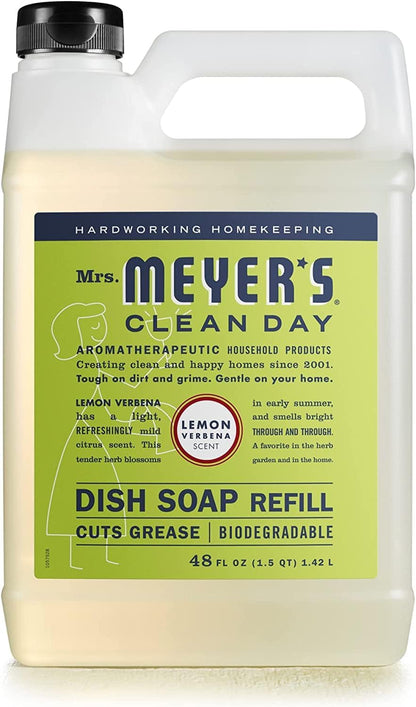 MRS. MEYER'S CLEAN DAY Liquid Dish Soap, Lemon Verbena, 16 fl. Oz